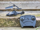 RC Military Helicopter Radio Control Model Apache Chinook Black Wolf 3.5ch Gyro Indoor Toy