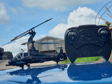 RC Military Helicopter Radio Control Model Apache Chinook Black Wolf 3.5ch Gyro Indoor Toy