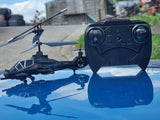RC Military Helicopter Radio Control Model Apache Chinook Black Wolf 3.5ch Gyro Indoor Toy