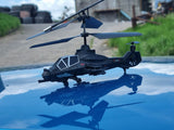 RC Military Helicopter Radio Control Model Apache Chinook Black Wolf 3.5ch Gyro Indoor Toy