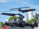 RC Military Helicopter Radio Control Model Apache Chinook Black Wolf 3.5ch Gyro Indoor Toy