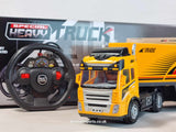 RC School Bus Container Truck Radio Control Lorry Scania Wagon Toy R/C Model Gift Trucker
