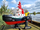 Heng Long 3810 2.4ghz Southampton Work Tug Boat Radio Remote Control Model Yacht WATER SQUIRTING