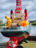 Heng Long 3810 2.4ghz Southampton Work Tug Boat Radio Remote Control Model Yacht WATER SQUIRTING