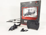 RC Military Helicopter Radio Control Model Apache Chinook Black Wolf 3.5ch Gyro Indoor Toy