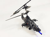 RC Military Helicopter Radio Control Model Apache Chinook Black Wolf 3.5ch Gyro Indoor Toy