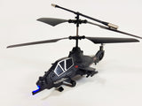 RC Military Helicopter Radio Control Model Apache Chinook Black Wolf 3.5ch Gyro Indoor Toy