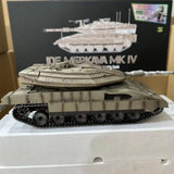 1:16 Scale Henglong RC Tank TK7.0 IDF Merkava MK IV RC Main Battle Tank Infrared Combating Turret Rotation Standard Edition 3958-1