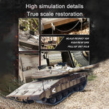 1:16 Scale Henglong RC Tank TK7.0 IDF Merkava MK IV RC Main Battle Tank Infrared Combating Turret Rotation Standard Edition 3958-1