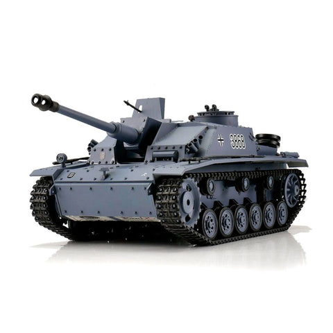 RC Model Tank Heng Long 1:16 Stug 3 Sturmgeschütz III vers. G grey BB+IR (metal tracks) PRO upgraded version