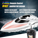 Remote Control High Speed Racing Boat H102 2.4GHz 4CH 28Km/Hr LCD Screen White