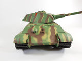 Henglong vERSION 6.0 3888A -1 1/16 2.4G German Tiger King Henschel Rc Battle Tank Smoking Sound Plastic One Toys