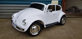LICENSED RETRO STYLE VW VOLKSWAGEN BUG BEETLE BATTERY OPERATED 12V RIDE ON CAR WITH RC PARENT CONTROL