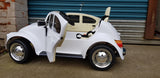 LICENSED RETRO STYLE VW VOLKSWAGEN BUG BEETLE BATTERY OPERATED 12V RIDE ON CAR WITH RC PARENT CONTROL