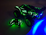 REAL SMOKING STEAM Power Radio Control RC 2.4G 4WD Light Up Monster Truck Buggy