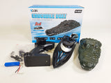 2 in 1 RC Boat 2.4G Remote Control Electric Crocodile Alligator Head & Racing Boat UK Stock HOT Prank