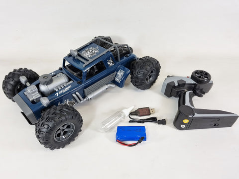 SMOKING STEAM Kids Toy 4WD RC Car Monster Truck Off-Road Vehicle 2.4G Remote Control Buggy UK