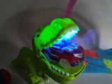 Dinosaur RC Train Track Slot Car Loop Build Your Own Light Up SMOKING 143 Part Set