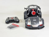 RC Stealth Shadow Nardo Grey Transforming Nerf Soft Dart Firing Race Car Radio Control Model Toy