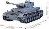 3859-1 HENG LONG 7.0V Panzer IV F2 Radio Remote Control BB Shoot Tank 1/16 2.4G Smoking Infrared