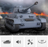 3859-1 HENG LONG 7.0V Panzer IV F2 Radio Remote Control BB Shoot Tank 1/16 2.4G Smoking Infrared