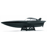 28" Twin Motor Radio Control RC S2 7000 BLACK Stealth FAST Racing RS Speed Boat