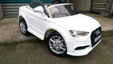 PARENT CONTROLLED RC AUDI A3 LICENSED KIDS RIDE ON CAR 12V TWIN MOTOR BATTERY 2.4G R/C CAR