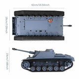 Heng Long Radio Remote Control RC Tank German Stug III Version 7 with Infrared