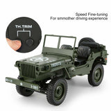 C606 Toy Car Military Model 1:10 Mini Jeep Remote Control Buggy 4WD RC Truck Off-Road